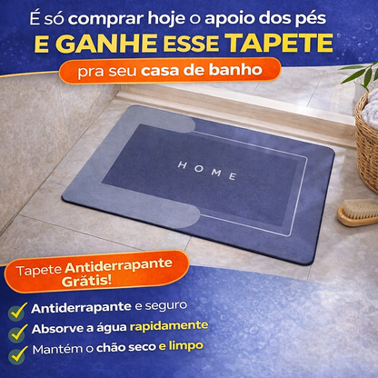 Apoio dos pes para banho